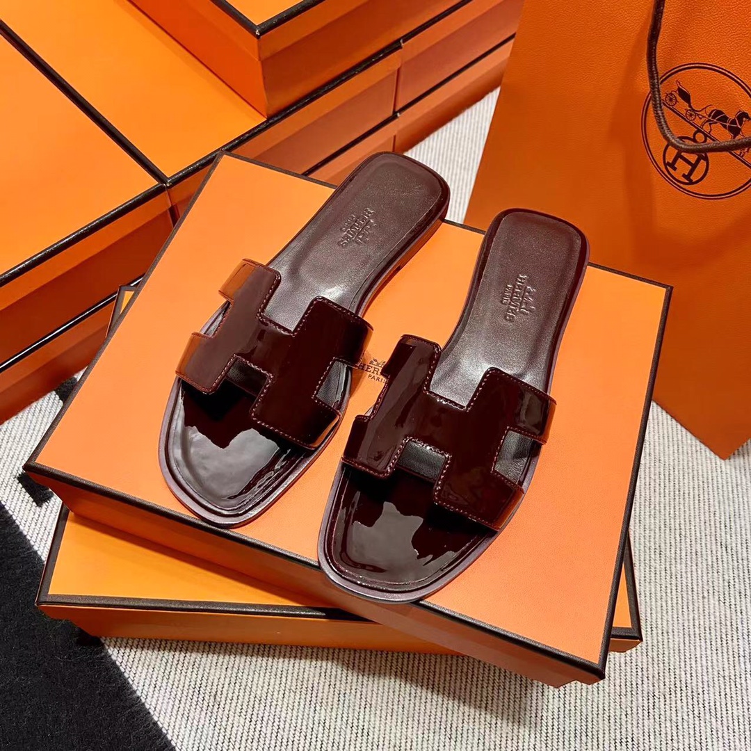 에르메스 올수공 오란 슬리퍼 샌들 페이던트 32